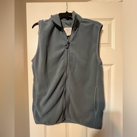 St Johns Bay gray fleece vest size S - Picture 1 of 3